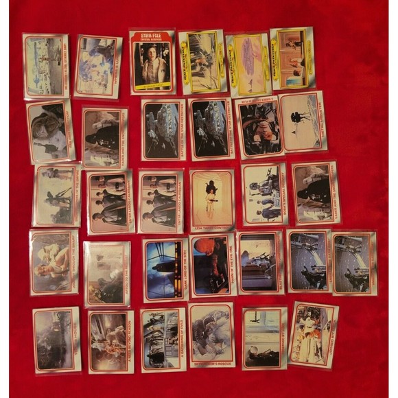 1980 Topps Empire Strikes Back 30 Card Red Lot W/ STAR FILE & Space Paintings - Picture 1 of 11
